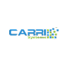 Logo de la société Carrie Systems avec un design moderne en bleu et vert.