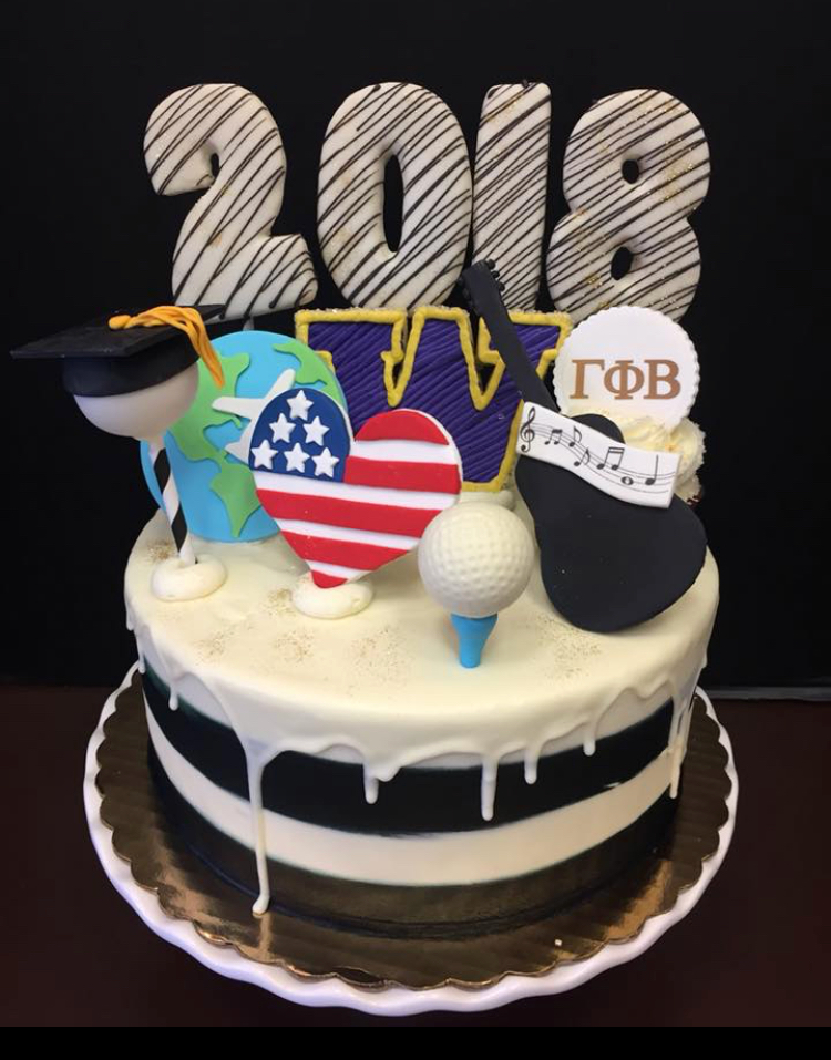 A 2018 themed custom Pinkabella cake