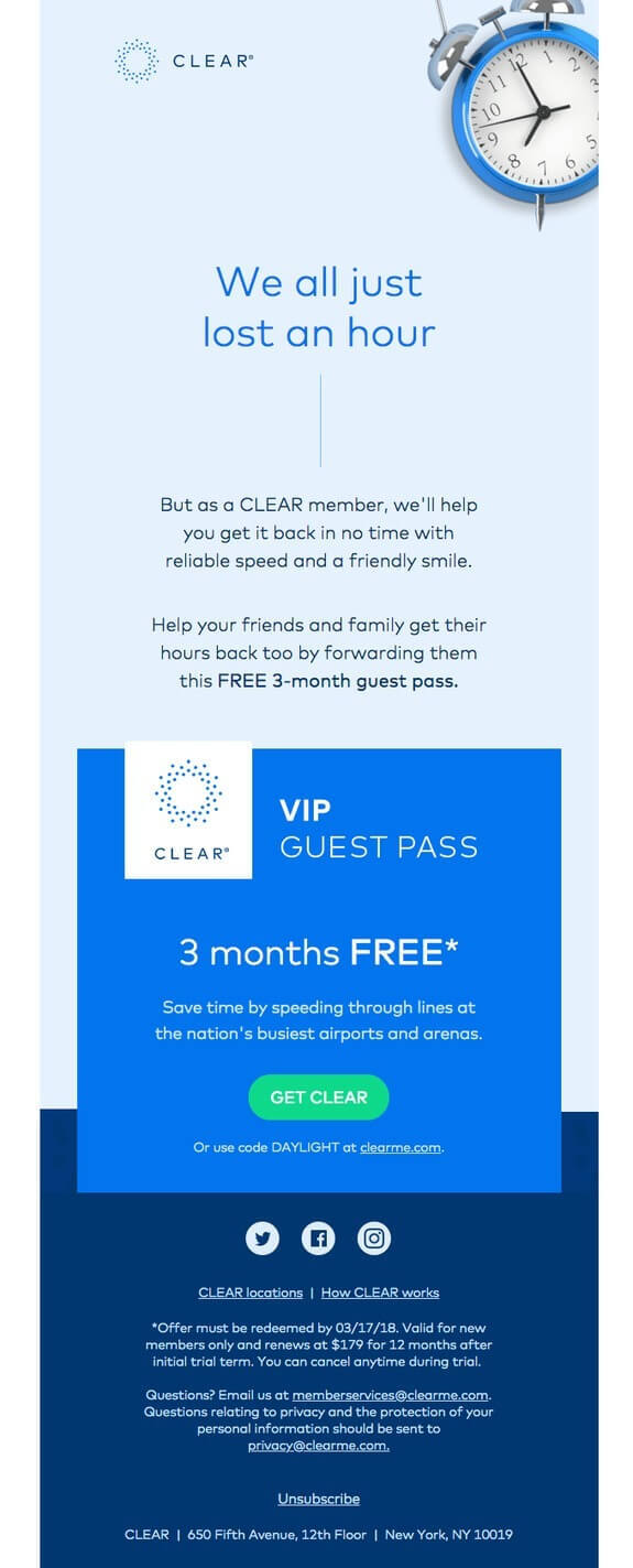 clear customer marketing
