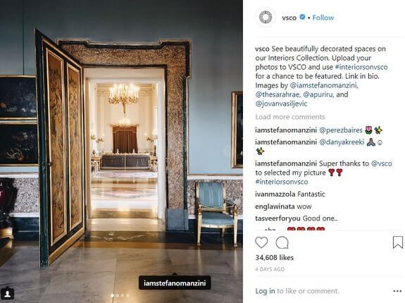 vsco customer content on instagram