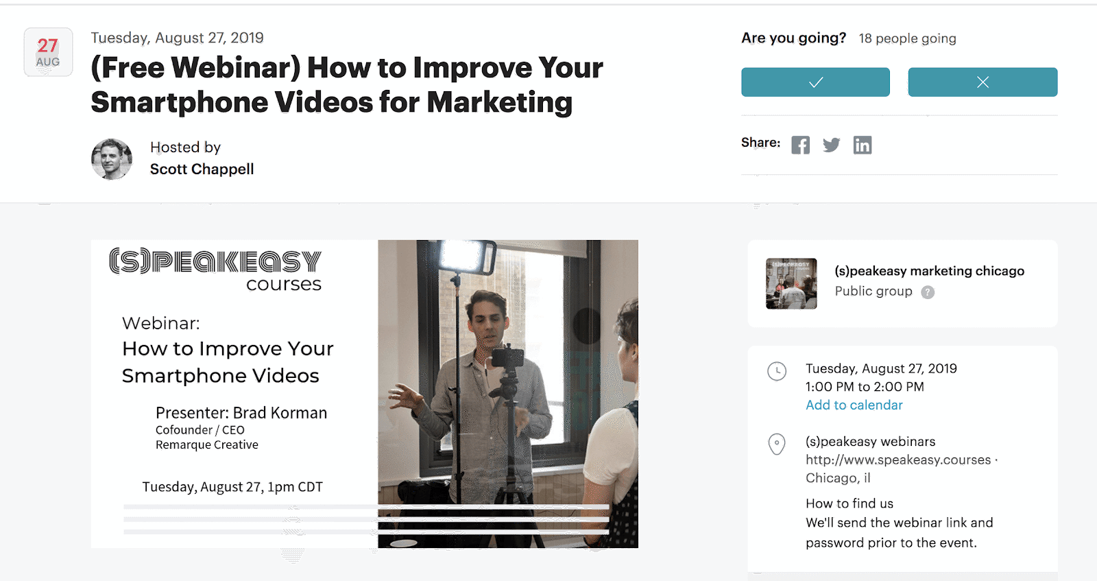 market a webinar for consultants