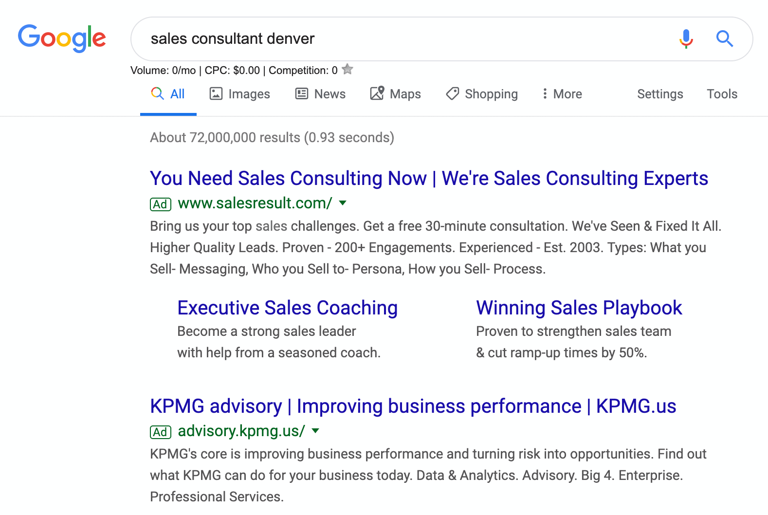 google ads for consultants
