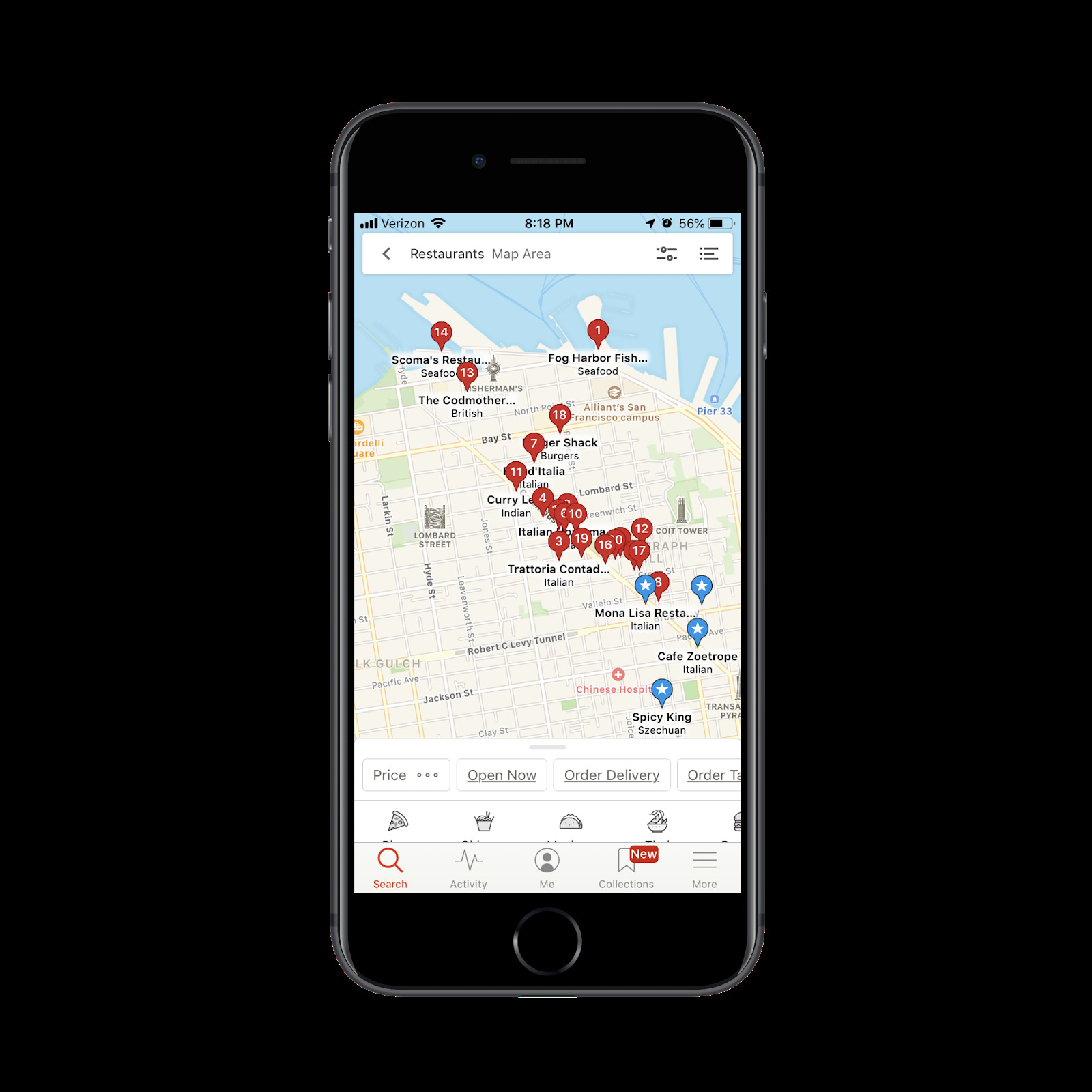 yelp mobile app