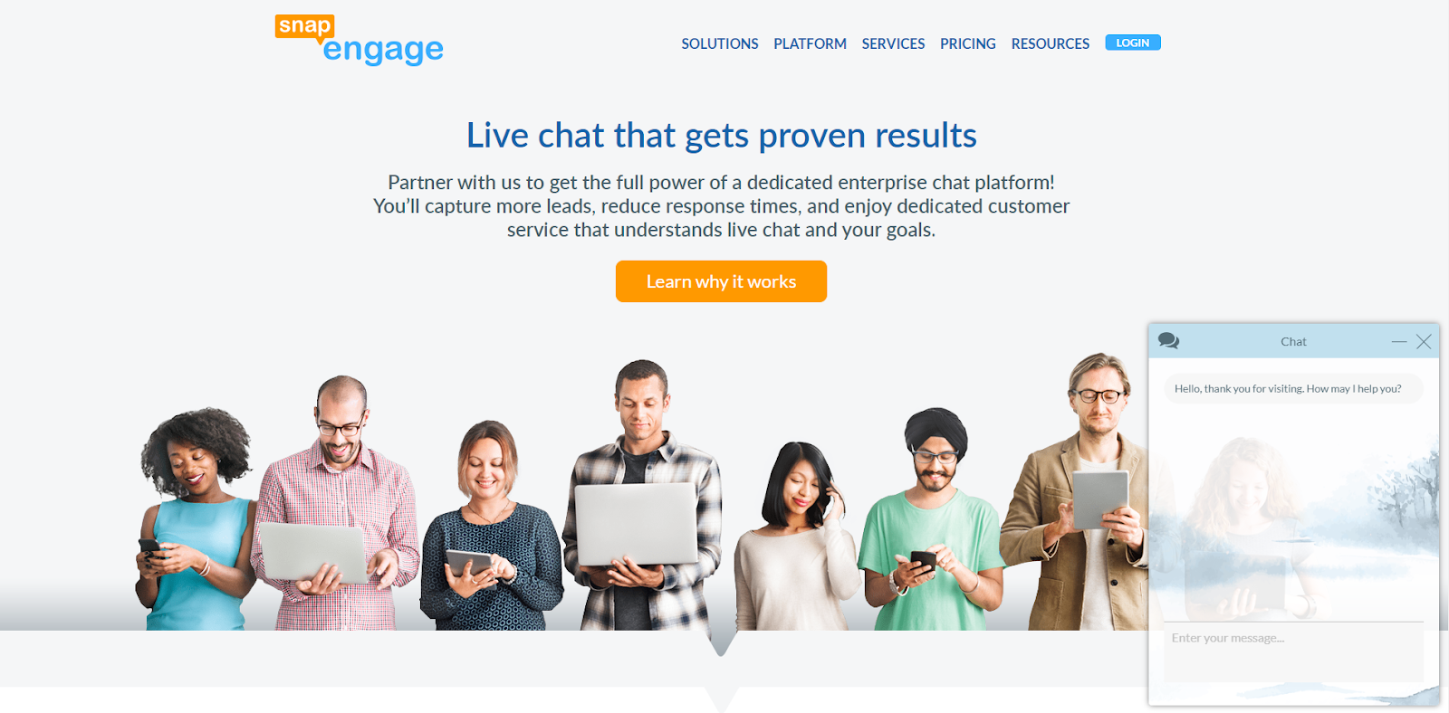 use livechat in sales prospecting.