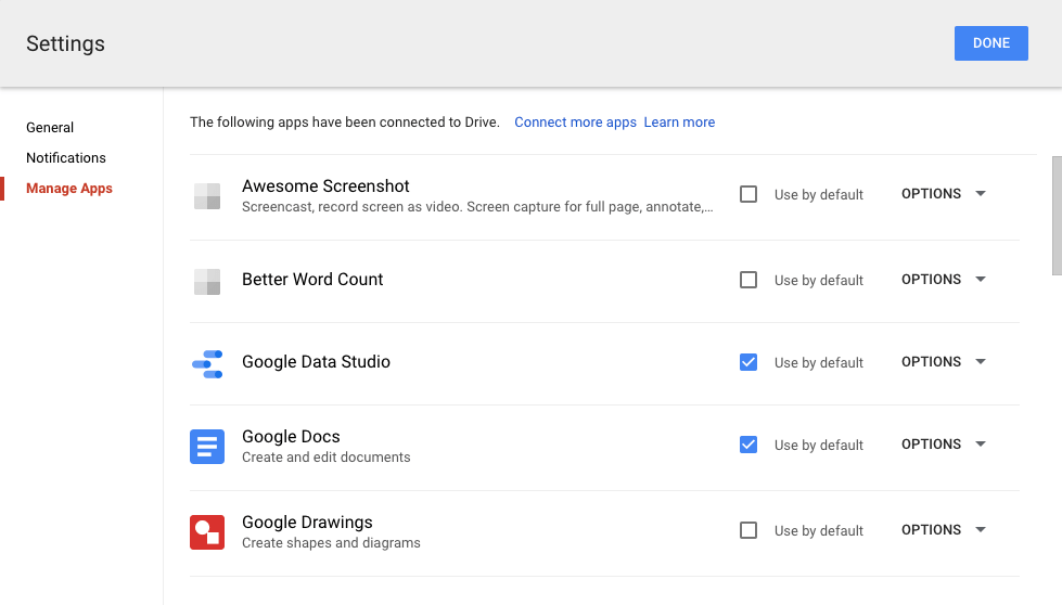google drive apps
