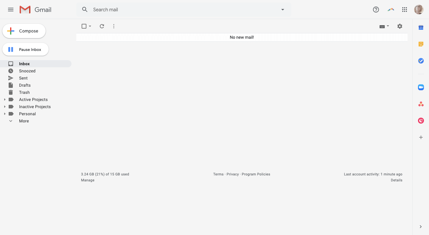 no tab view in gmail