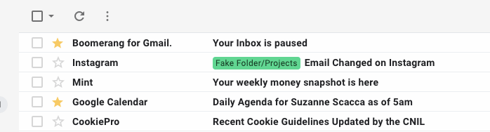 gmail labels for email categories
