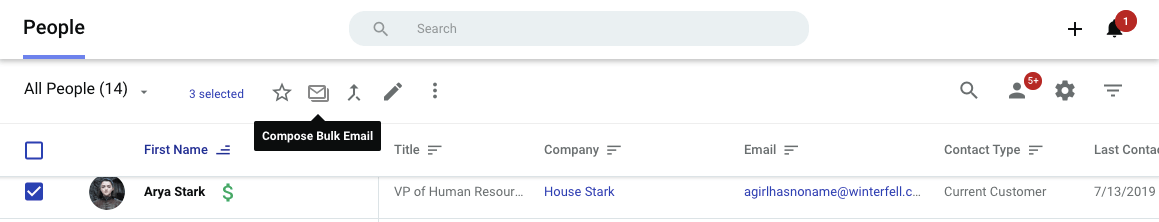 how to compose a bulk email in copper crm and gmail