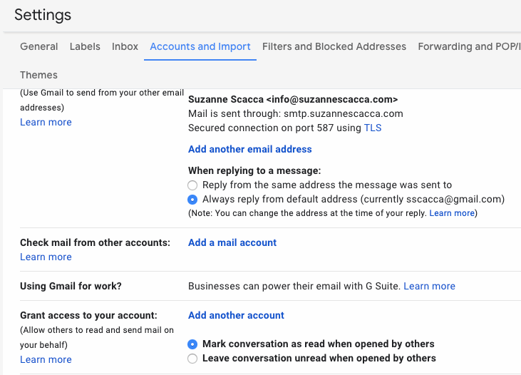 grant gmail access