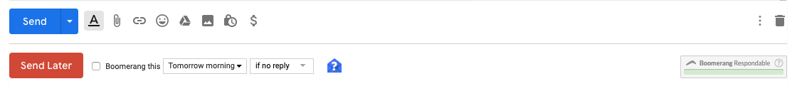 boomerang toolbar