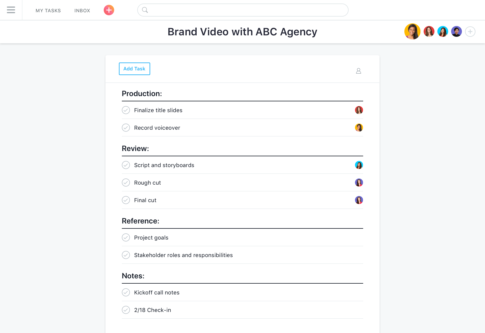 asana is a project management tool for creative agencies.