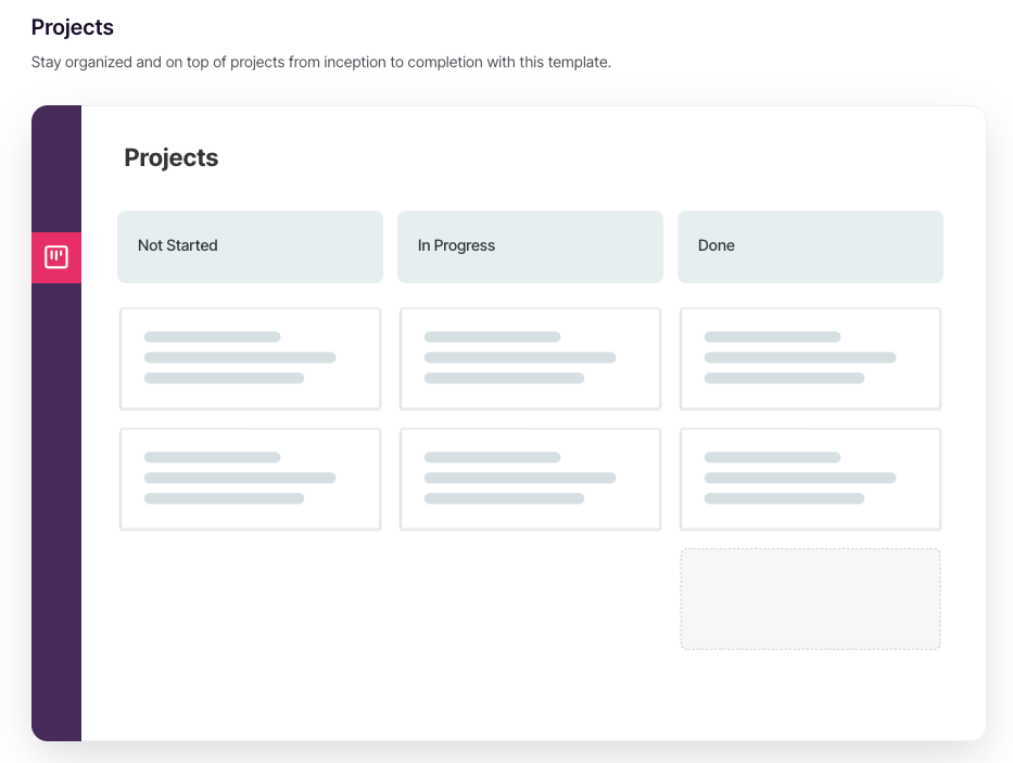 Copper CRM screenshot of projects pipeline