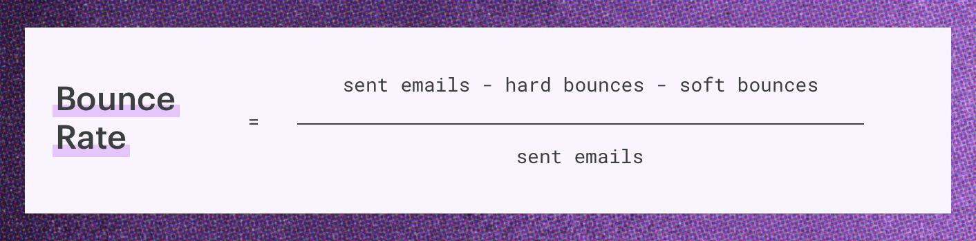 bounce rate formula