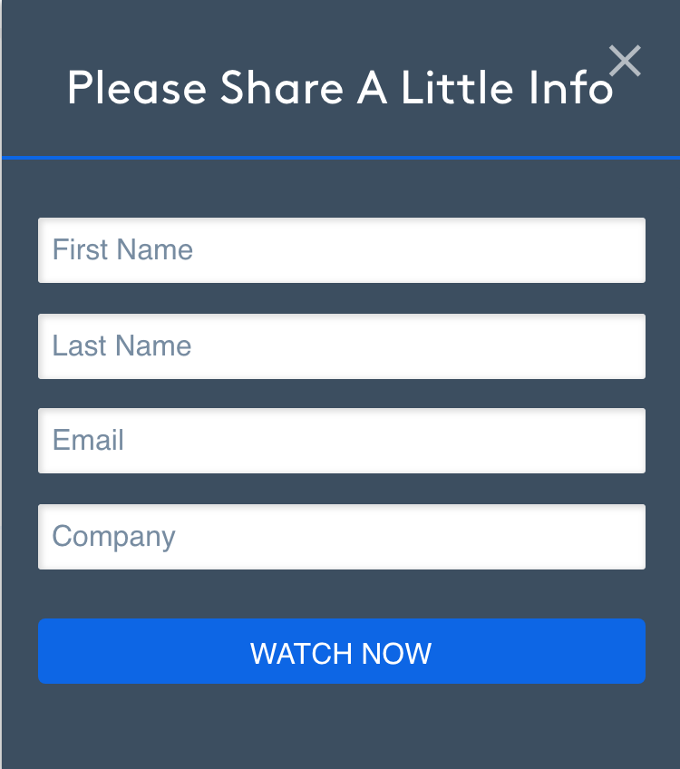 choosing a demo = entering a sales funnel.