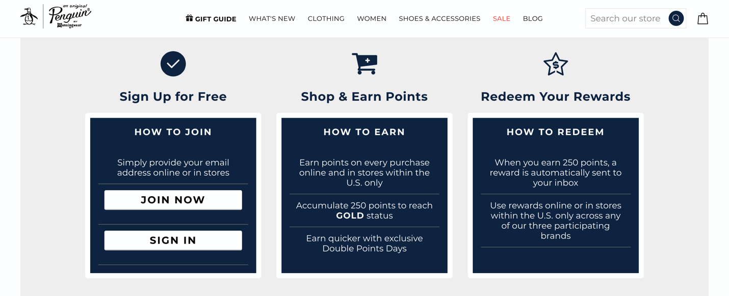 original penguin loyalty program