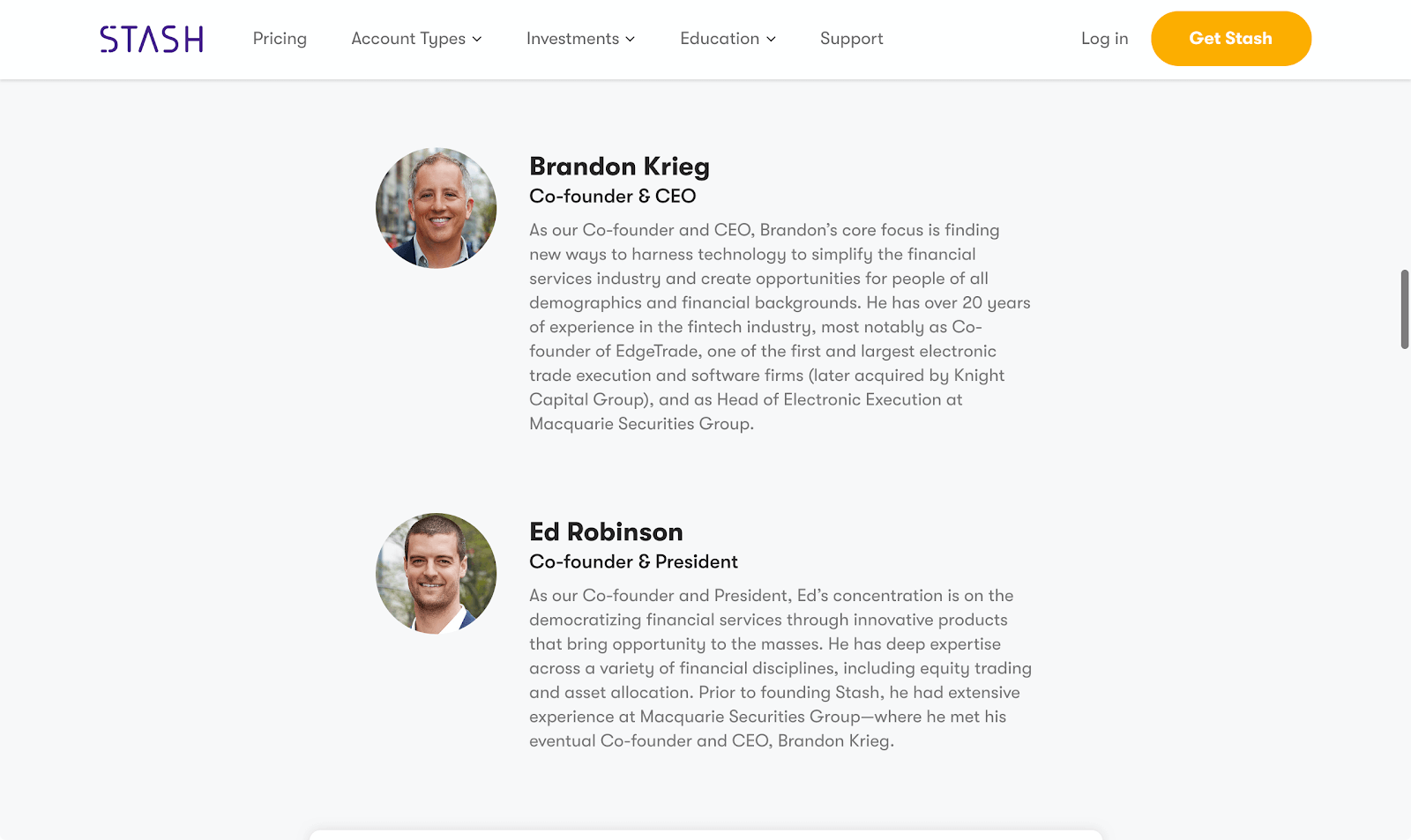 company website