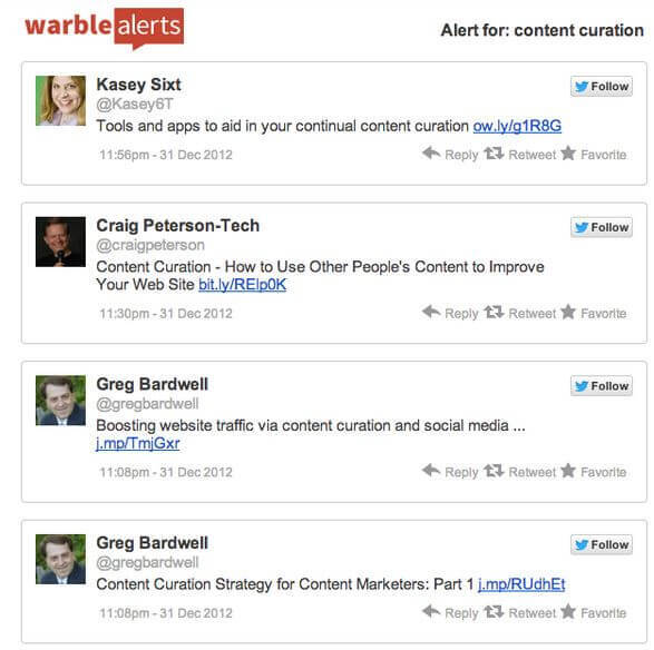 warble alerts