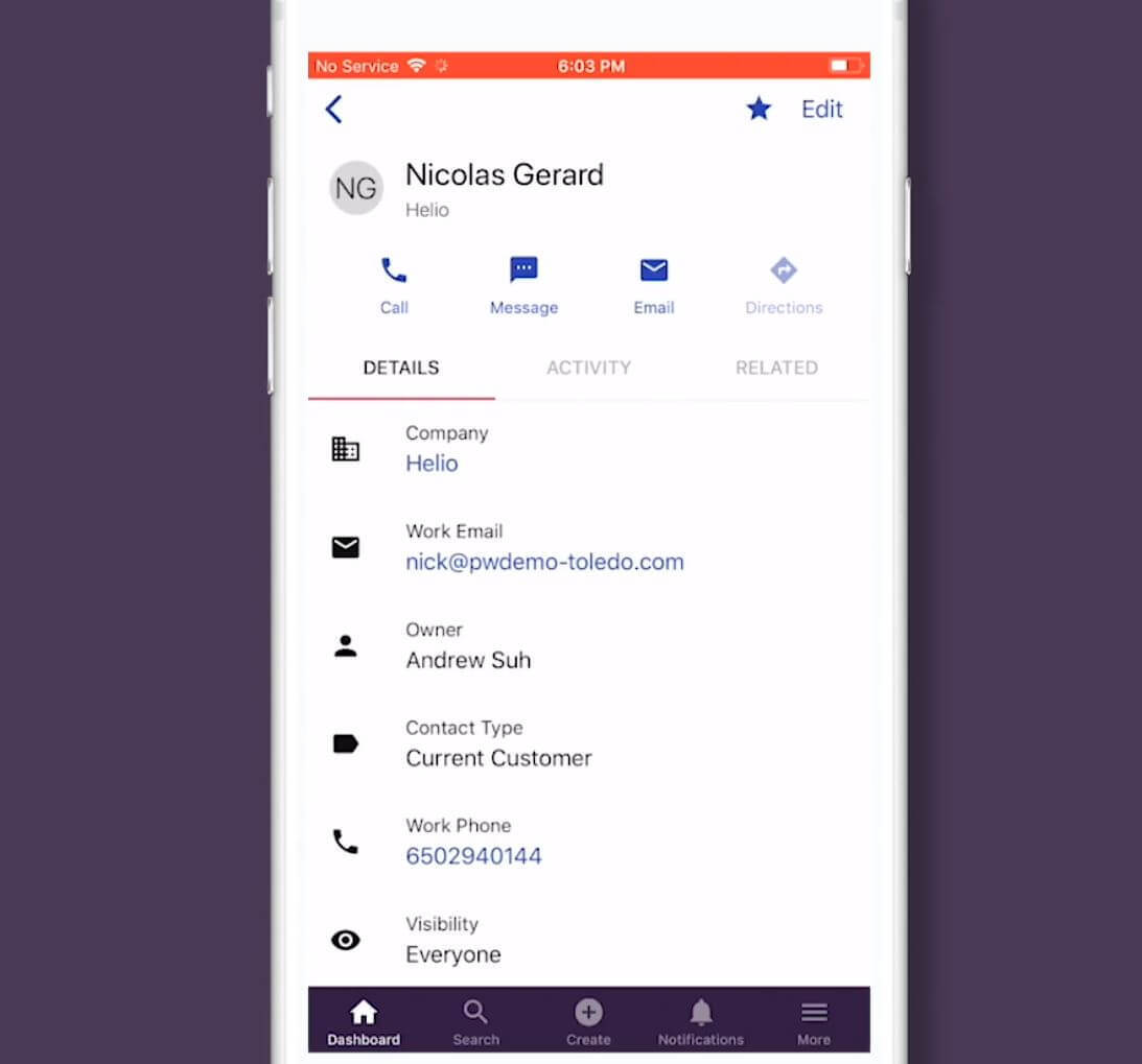 copper crm mobile app
