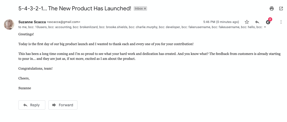 New Gmail Message