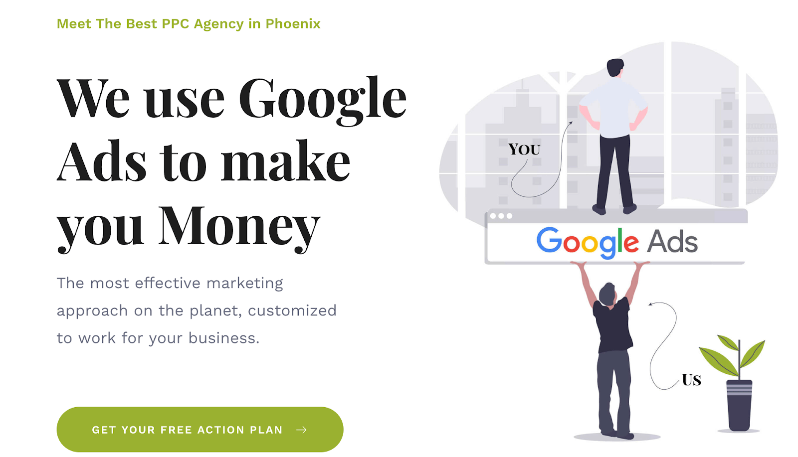 landing page example for getting leads