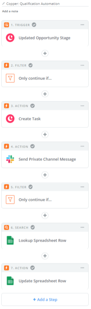 copper's workflow automation through zapier