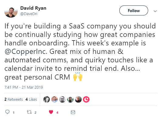 example of social selling on twitter.