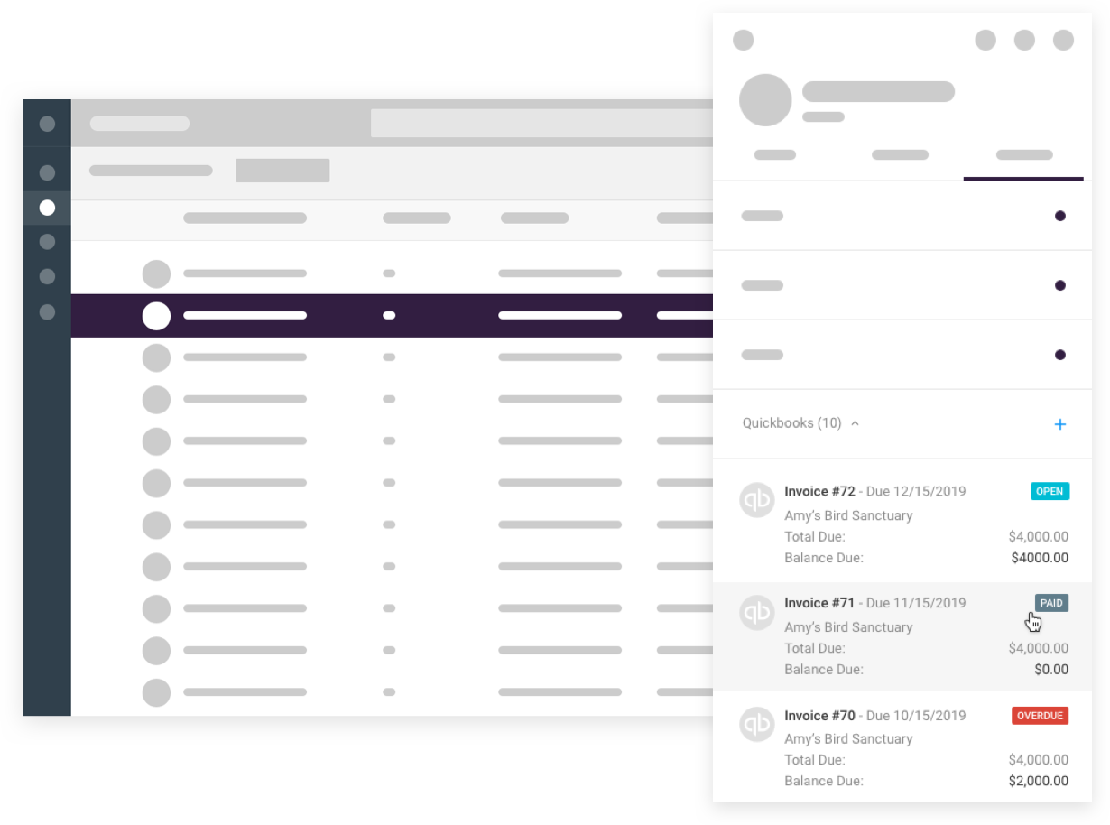 see your invoices in copper crm