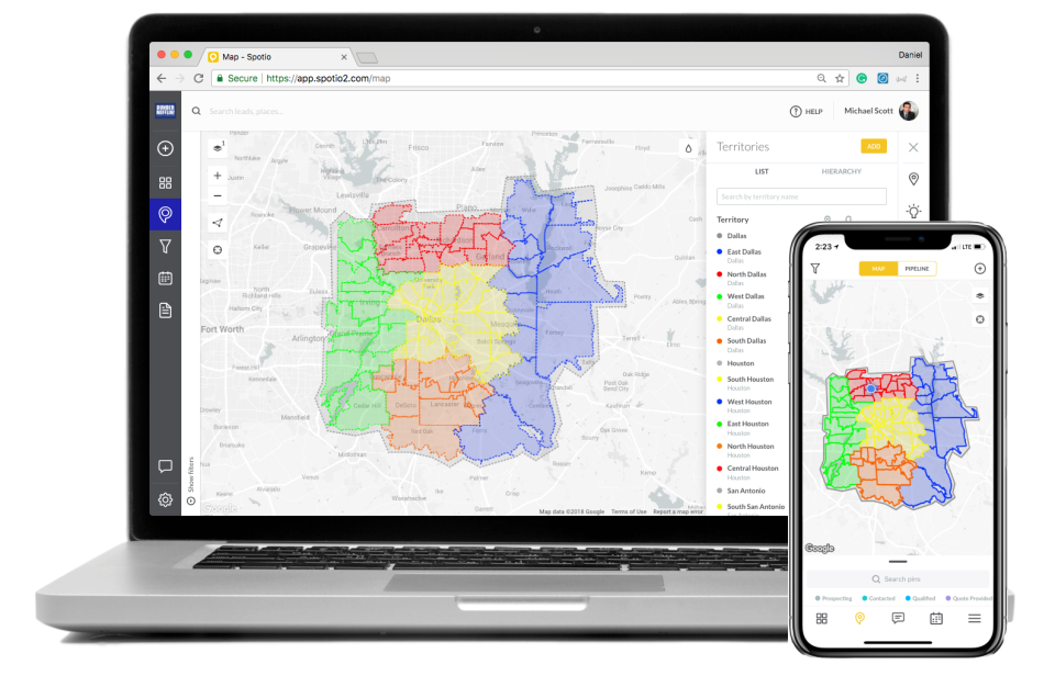 Spotio territory mapping software
