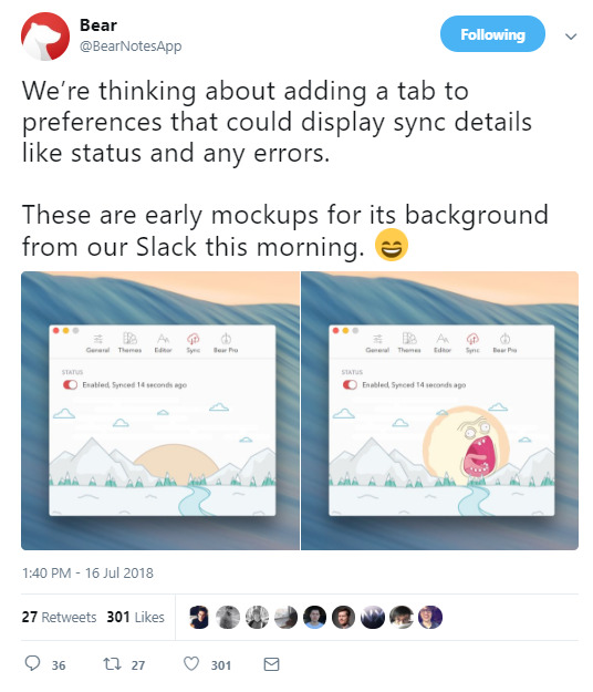 bear's product updates