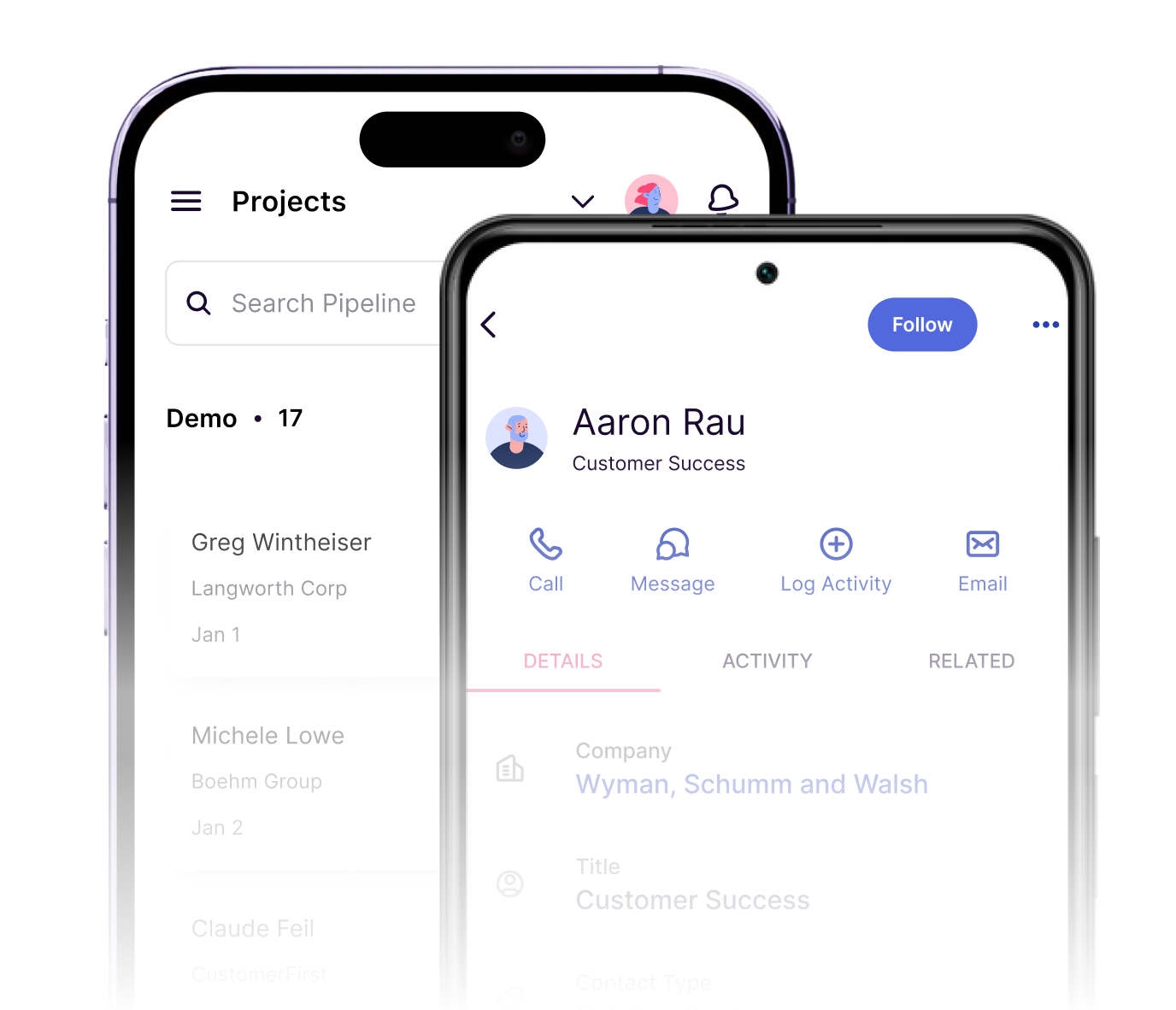 Copper CRM mobile app