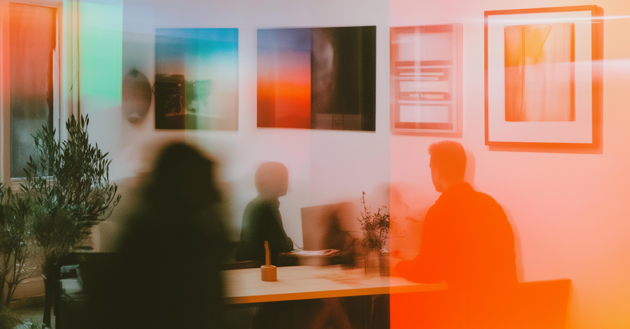 busy agency office