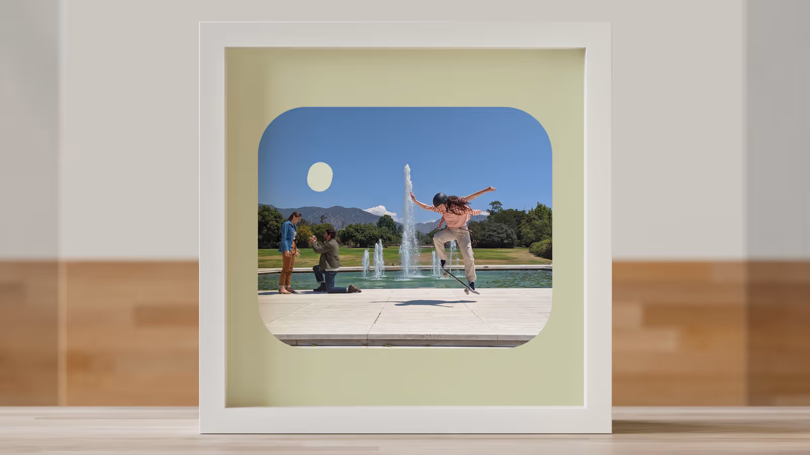 The Google Pixel 6 Launch animations are a series of motion graphics produced by Buff Motion for Google, designed to play across multiple curated in-store screens at Google's flagship retail location in New York. Brighton-based Buff Motion, a certified B Corporation, was engaged via production company 1stAveMachine, with direction by Roman Rütten and 3D animation provided by Found studio, while Buff Motion handled all 2D animation. The store comprised six window bays, each assigned a distinct persona to frame narratives around specific features of the Pixel 6 handset. Buff Motion was supplied with 3D device renders, shot footage, and a base edit with text on a timeline, and used motion graphics to unify these assets into a coherent promotional story. A rigorous R&D phase was conducted to define the appropriate level of playfulness and character, with kinetic type animated to reflect the qualities of the words on screen. A key technical requirement was that all videos loop in precise synchronisation, ensuring the Google logo animated simultaneously across all six screens. The final deliverables were six 45-second videos.
