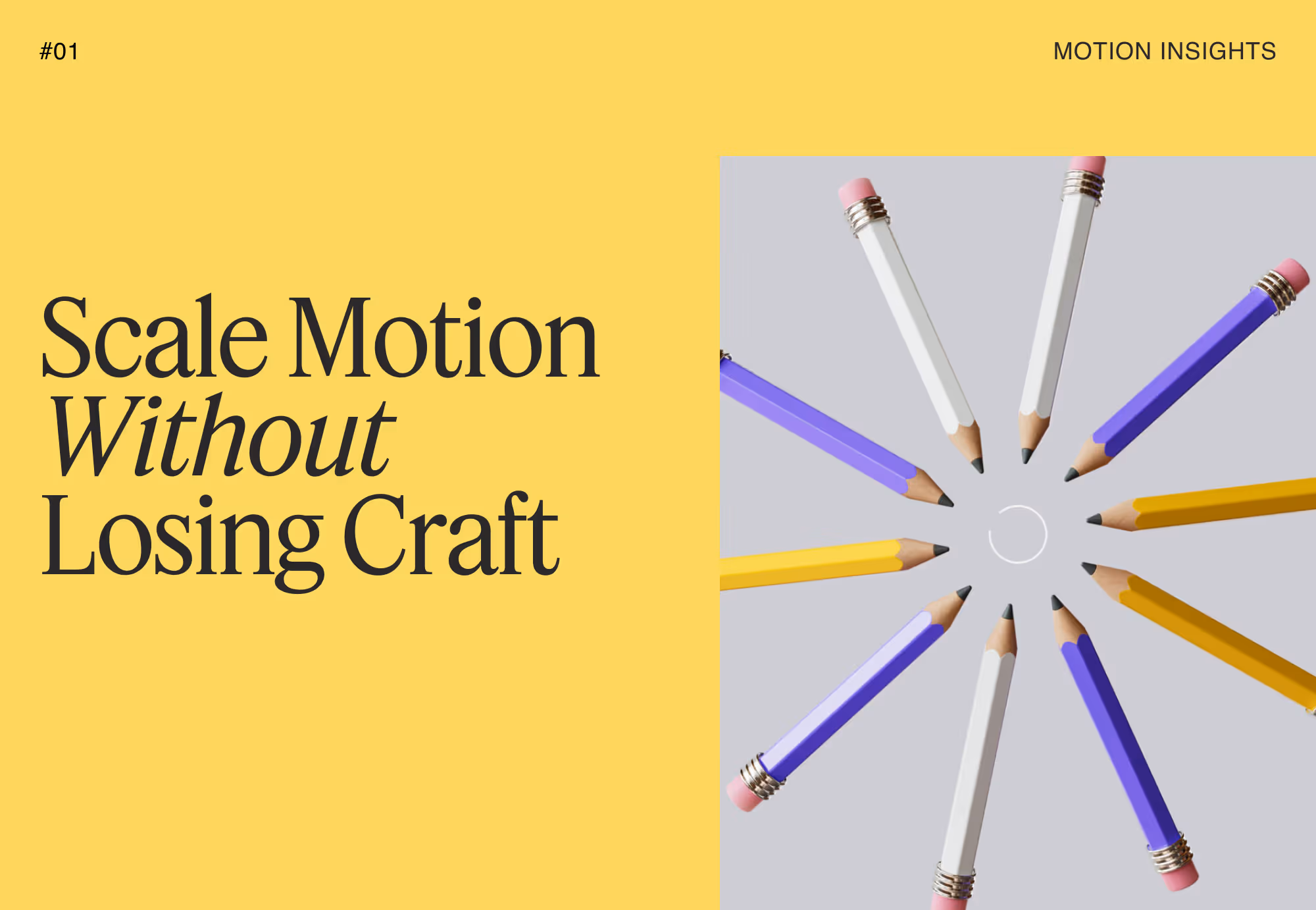 Scaling motion design without sacrificing craft requires purpose-built motion toolkits, detailed motion guidelines, and pre-animated asset libraries rather than reliance on off-the-shelf templates, and this is the central argument of this blog, drawing on insights from Tom Allen, Creative Director and Co-Founder of Buff Motion, and motion designer Abraham, at the Brighton-based B Corporation-certified studio. The blog identifies inconsistency and quality degradation as the primary risks of scaling motion content without a structured system, noting that generic guidelines — often produced as branding becomes a default requirement — may work for one-off videos but fail to preserve brand personality at volume. Three client projects are cited as concrete examples of scalable motion systems: the Frontify Motion Toolkit, the Mind Animation Guidelines, and the BitGo Brand Launch, each representing a different approach to building motion infrastructure without compromising on craft. A key lesson from the Frontify project is highlighted: producing the first series of videos using the toolkit alongside the toolkit itself established a quality benchmark that future contributors — including freelancers — could reference. The blog describes a living toolkit model that evolves as new requirements emerge at scale, and distinguishes between prescriptive rules and flexible guidelines, referencing HubSpot's text animation presets as an example of balancing consistency with creative freshness.
