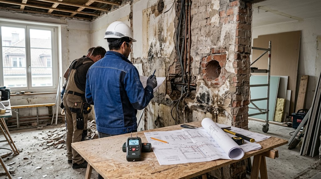 Illustration zum Thema: Bern: Welche Arbeiten bei Rückbau, Bohren und Mauerarbeiten helfen