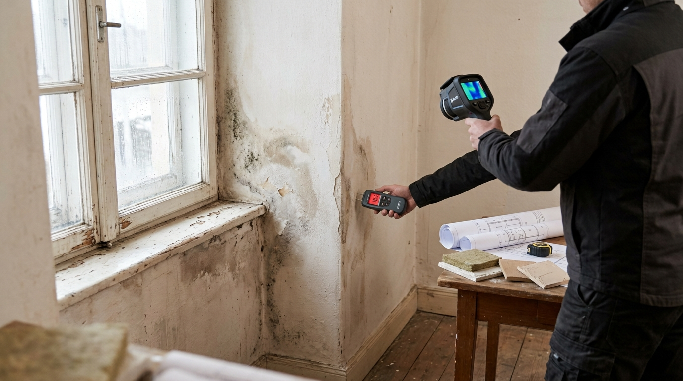 Illustration zum Thema: Wärmebrücken im Altbau: oft übersehene Schwachstellen