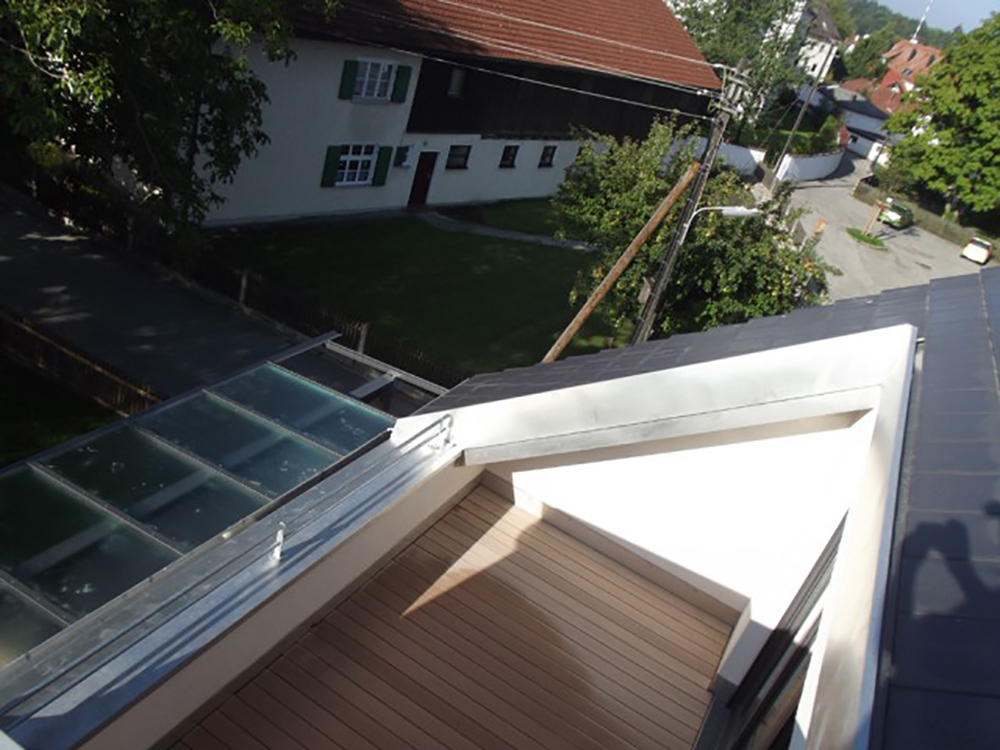 Professionell ausgeführte Dachterrasse