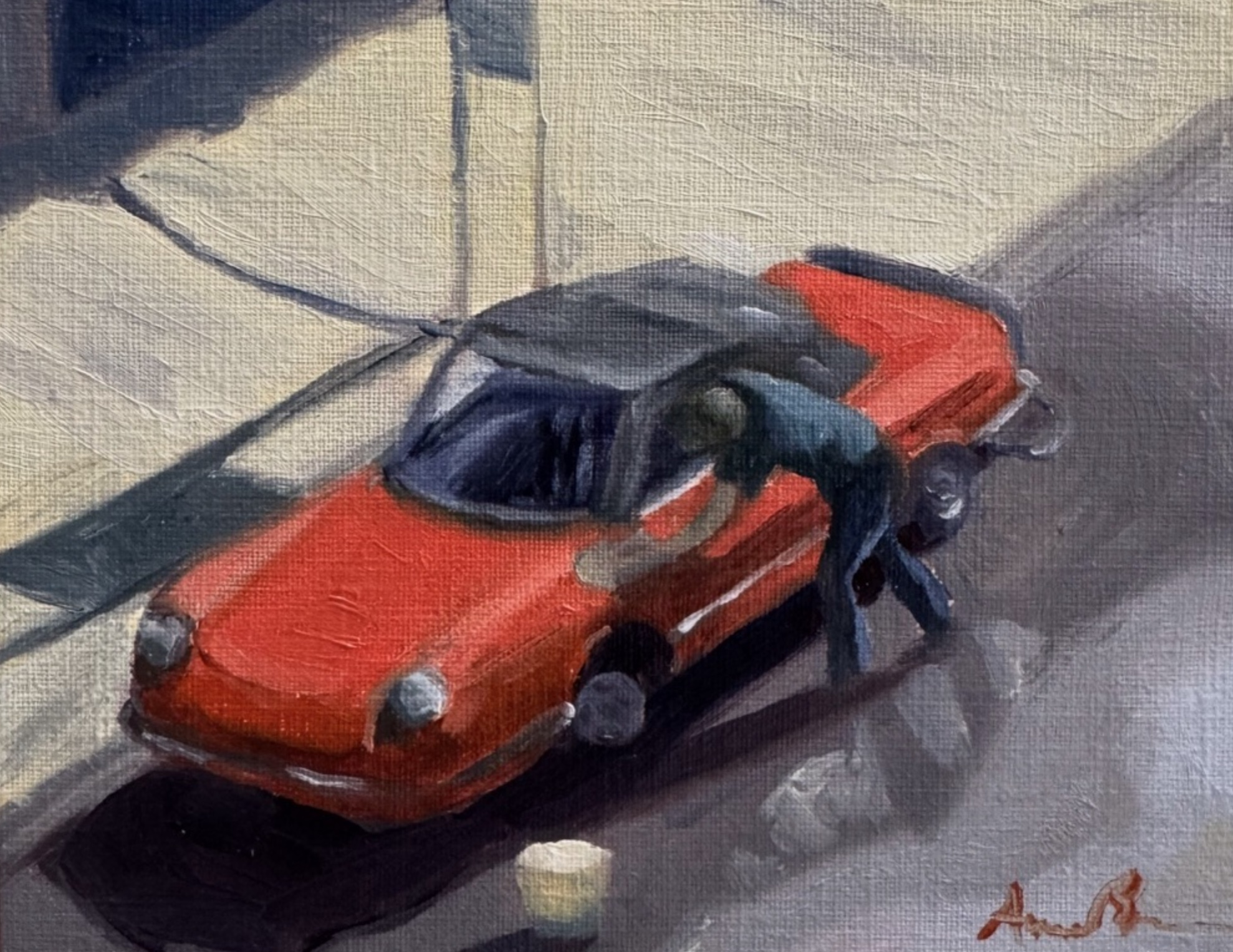 Red car by Audrey