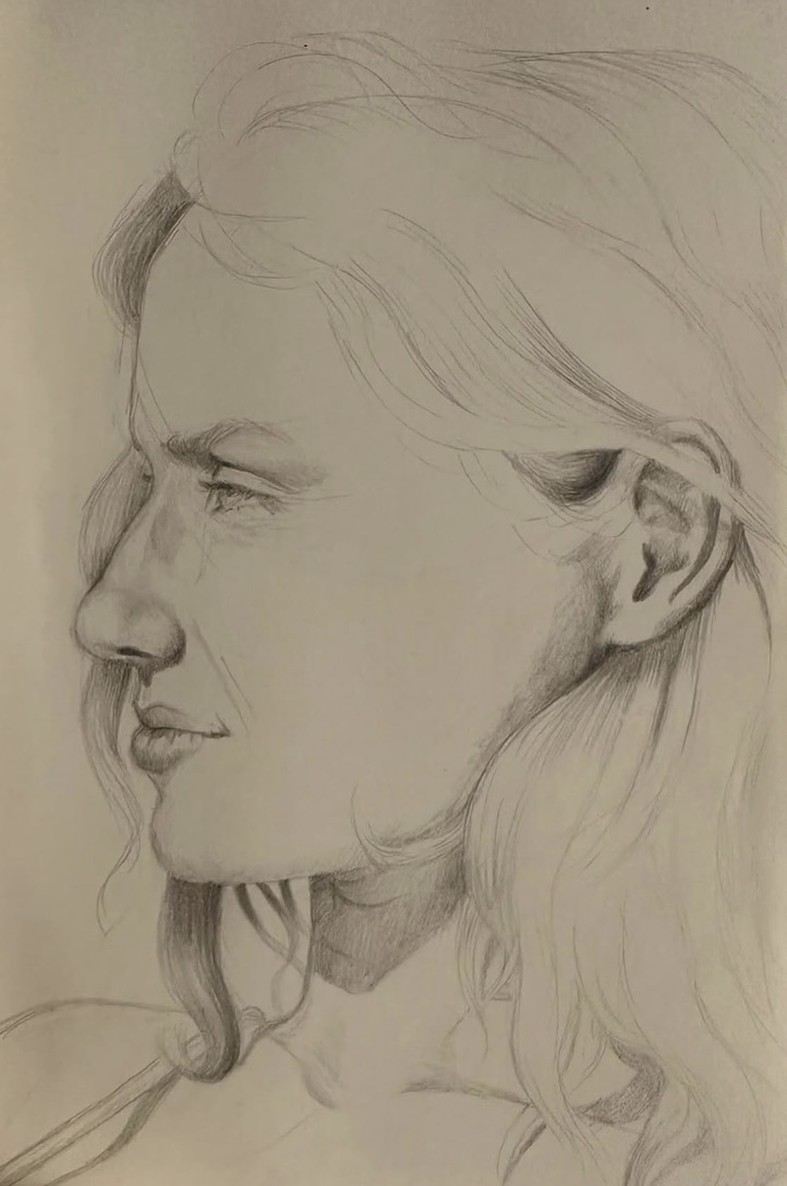 Pencil portrait by Audrey