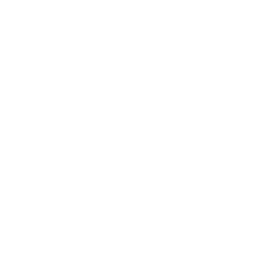 White icon of a person holding a megaphone on a black background.