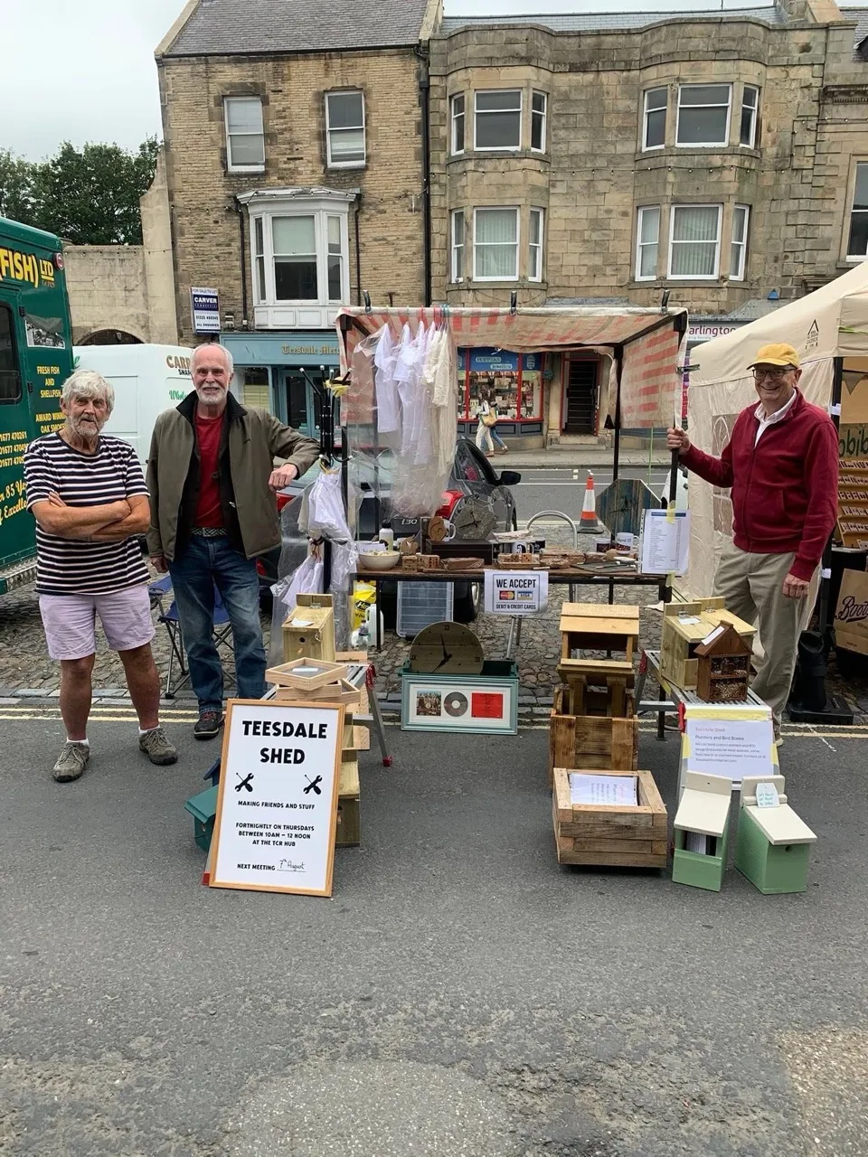 Raising money at Barnard Castle market