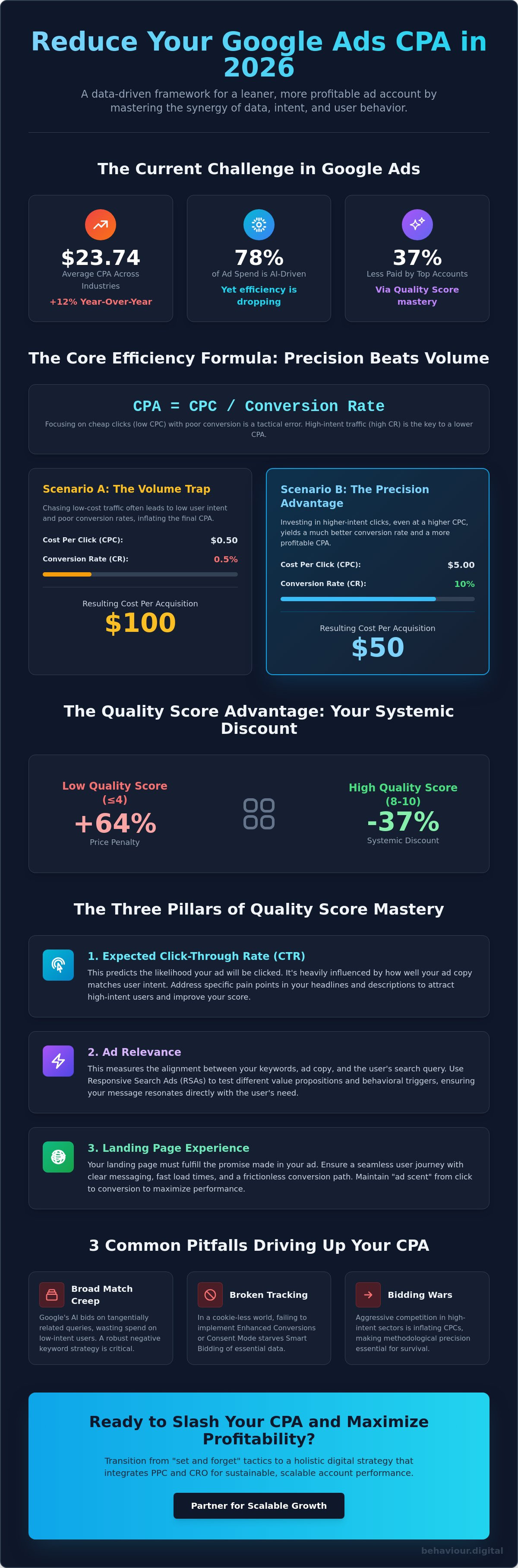 Reduce cost per acquisition google ads