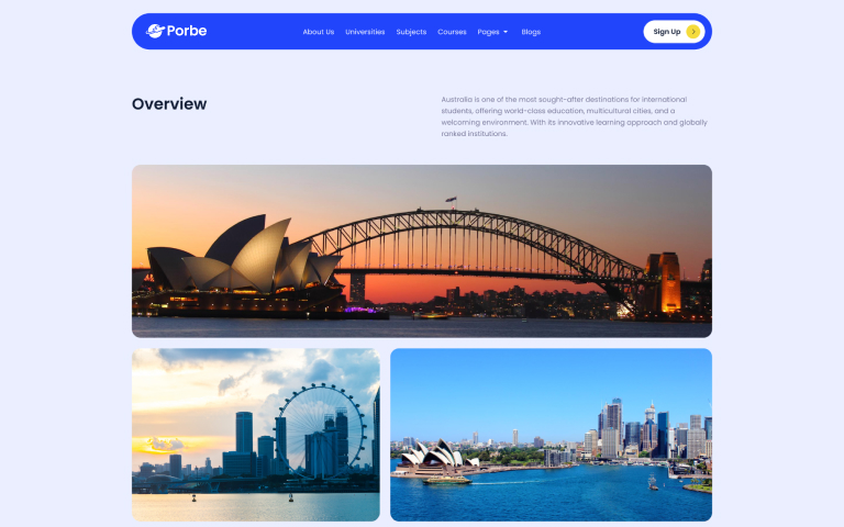 Sydney Opera House and Harbour Bridge at sunset with city skyline and waterfront views.