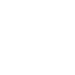 White user profile icon with a chat or comment bubble on a black background.