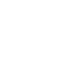 Four white outlined hands interlocking to form a square symbolizing unity and teamwork.