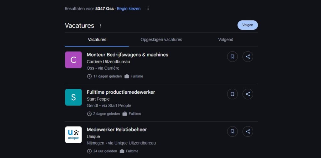 google vacatures