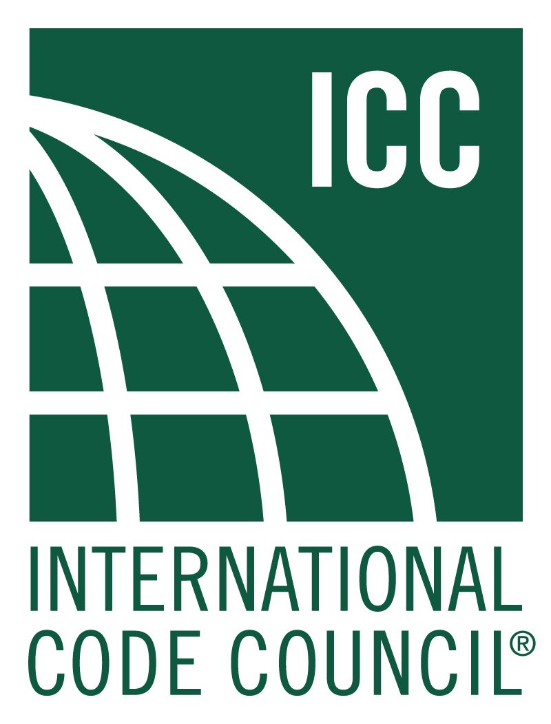 International Code Council logo with ICC initials and a stylized globe grid.