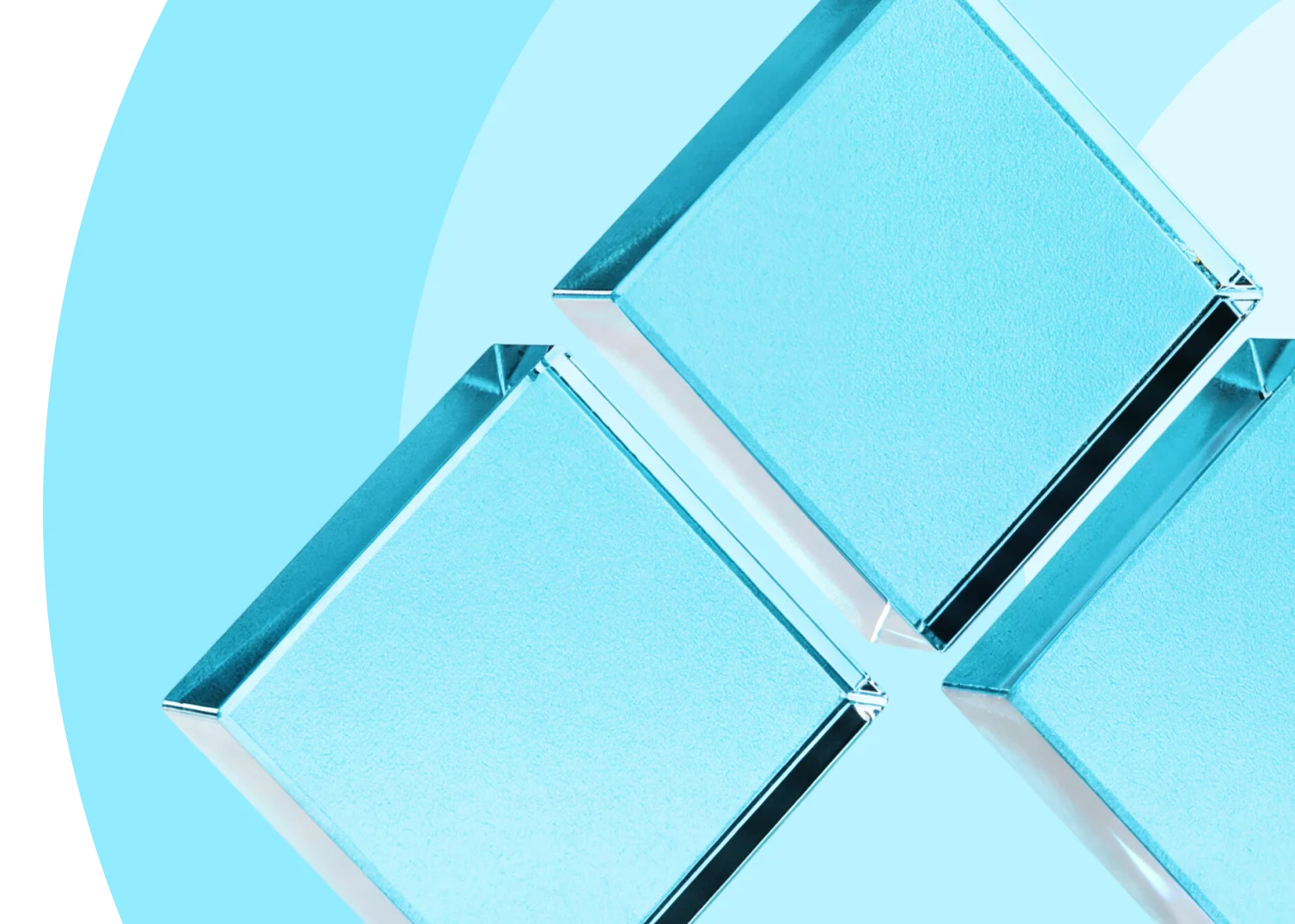 Logo ícone 3D com fundo ilustrado do Núcleo Alma