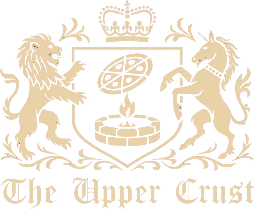 logo of The Upper Crust in beige