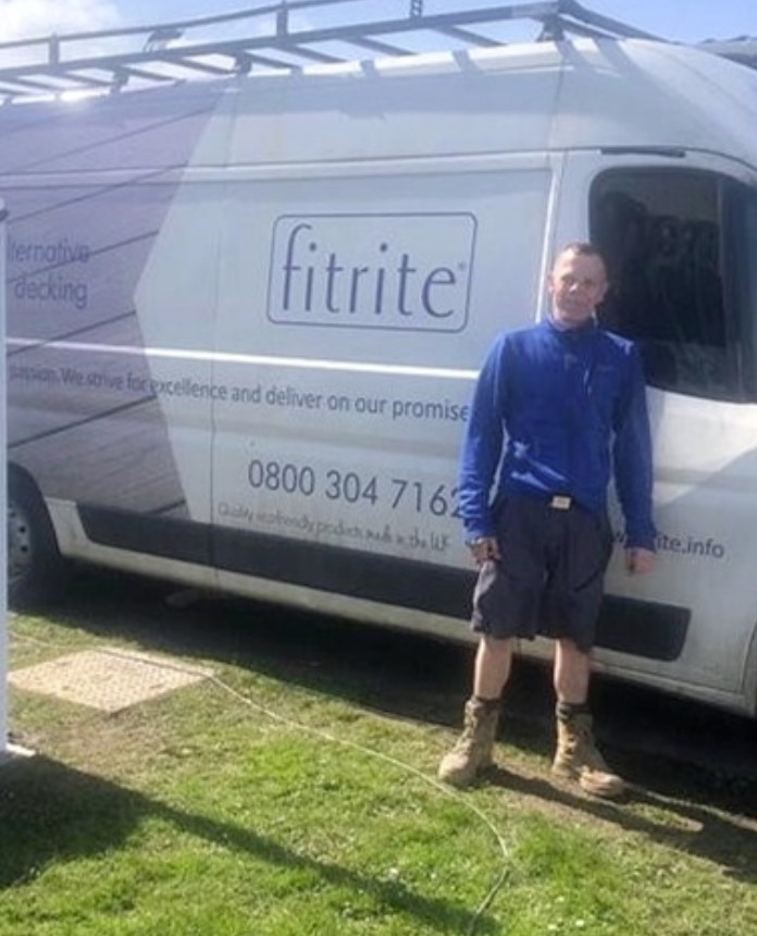 Andrew, Restart customer, stood outside his work van