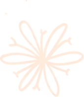 Abstract beige flower-like design with irregular petals on a black background.